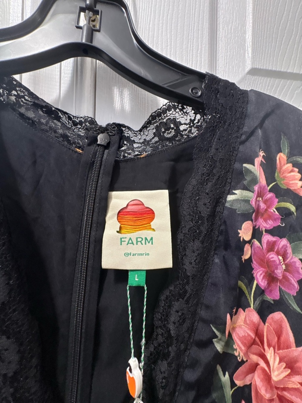 FARM Rio Black Belle Garden Lenzing™ Ecovero™ Viscose Maxi Dress - Picture 5 of 5
